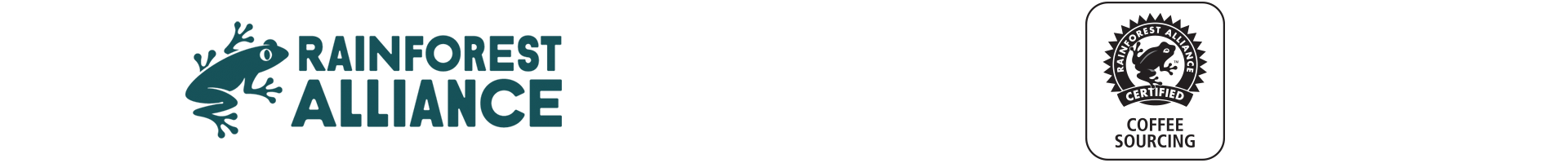 Rainforest Alliance logo and certification seal